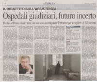 Ospedali giudiziari, futuro incerto